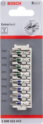 【最新入荷】 Click & Pick Extra 8-piece Pack, Bit Screwdriver Hard ドッグフード