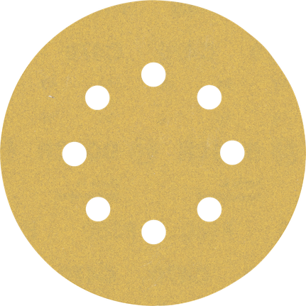 EXPERT C470 Sandpaper with 8 holes for Random Orbital Sanders 125 mm, G 180 5-pc Bosch EXPERT C470 sandpaper disc 125mm 8-hole G180.