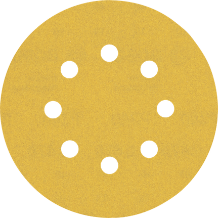 EXPERT C470 Sandpaper with 8 holes for Random Orbital Sanders 125 mm, G 240 5-pc Bosch EXPERT C470 sandpaper disc 125 mm 8 holes.