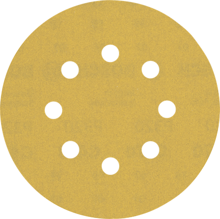 EXPERT C470 Sandpaper with 8 holes for Random Orbital Sanders 125 mm, G 320 5-pc Bosch EXPERT C470 sandpaper disc, 125mm 8 holes.