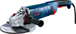 Bosch GWS 24-180 angle grinder with accessories.