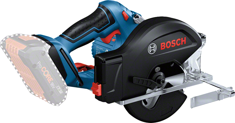Bosch GKM 18V-50 cordless metal circular saw.