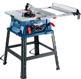 Bosch GTS 254 table saw with 555 x 555 mm table.
