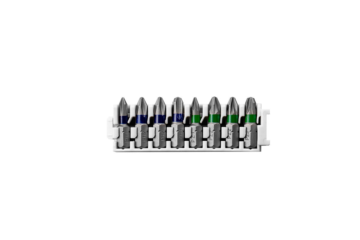 Bosch Pick and Click Extra Hard Screwdriver Bit Pack 8-piece.