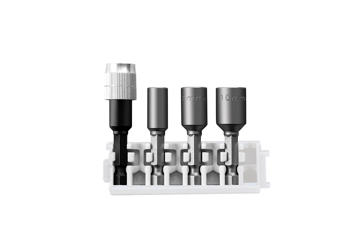 Bosch Pick & Click Extra Hard Nutsetter and holder set.