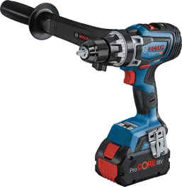 GSR 18V-150 C Bosch GSR 18V-150 C cordless drill with side handle.