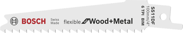 Bosch S511DF jigsaw blade for wood and metal.