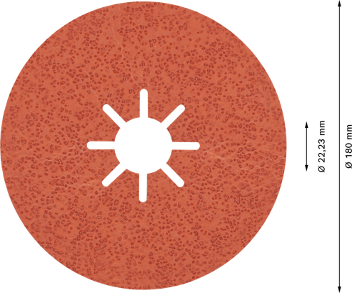 EXPERT R782 Prisma Bosch EXPERT R782 Prisma Ceramic Fibre Disc 180 mm, grit 36.