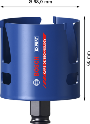 EXPERT Construction Material Hole Saw 68 x 60 mm Bosch EXPERT Construction Material Hole Saw 68 x 60 mm.