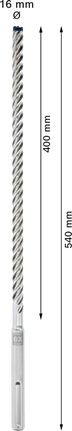 Bosch EXPERT SDS max-8X Hammer Drill Bit 16x400x540 mm.