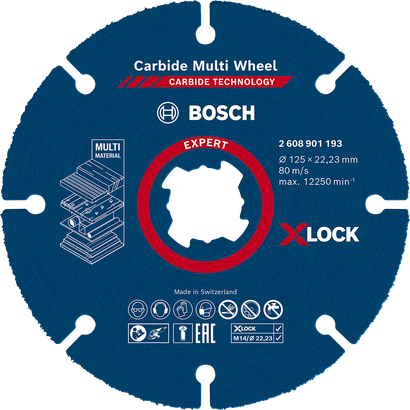 EXPERT Carbide Multi Wheel Bosch EXPERT Carbide Multi Wheel X-LOCK cutting disc 125 mm.