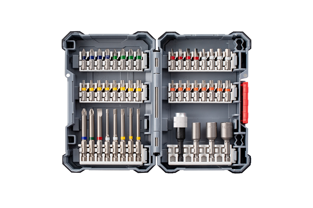 Bosch Pick & Click Extra Hard Screwdriver Bits Mixed Set, 44-piece.