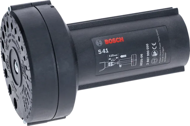 Bosch S41 drill bit sharpener for precise bit regrinding.