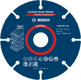 Bosch EXPERT Multi Material carbide cutting disc 110x20mm.