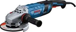 Bosch GWS 30 angle grinder with 2800W motor and accessories.