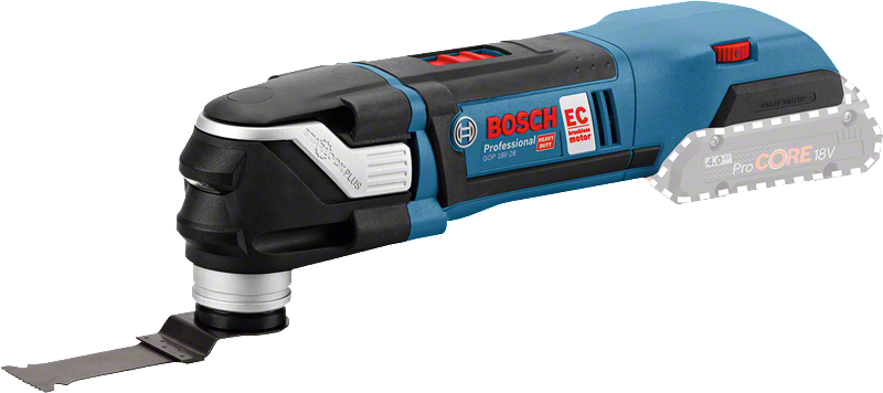 Bosch GOP 18V-28 cordless multi-tool with StarlockPlus.