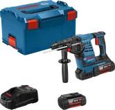 Bosch GBH 36 V-LI Plus rotary hammer drill set with batteries.
