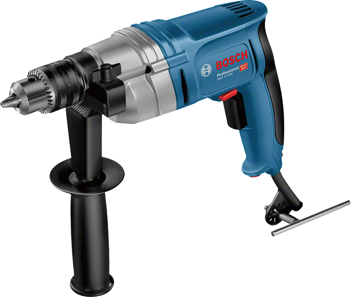 Bosch GBM 13 HRE drill with side handle.