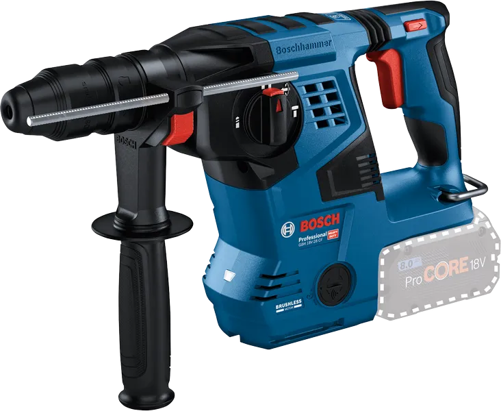 Bosch GBH 18V-28 CF cordless rotary hammer drill.