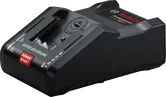 Bosch GAL 18V-160 C charger with active air cooling.