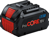 Bosch ProCORE18V 8.0Ah rechargeable battery pack.