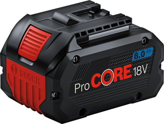 ProCORE18V 8.0Ah Bosch ProCORE18V 8.0Ah rechargeable battery pack.