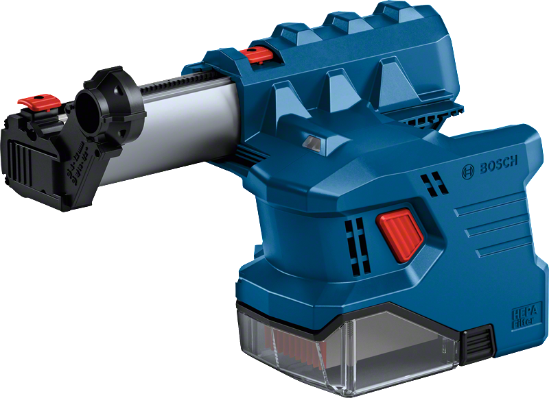 GDE 12 Bosch GDE 18V-12 dust extractor with HEPA filter.