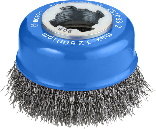 PRO Metal clean Cup Brush Bosch PRO Metal clean X-Lock Cup Brush, 75mm wire.