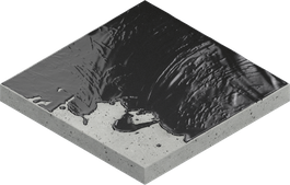 Bitumen on cement