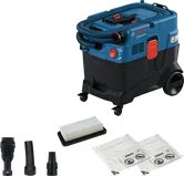 Bosch GAS 400 A dust extractor with accessories.