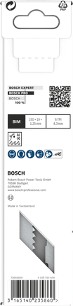 PRO Window Demolition S611DF Blade, 1.25 x 19 x 150 mm, 2 pcs Bosch PRO Window Demolition S611DF blade 150×19×1.25 mm 2 pcs.
