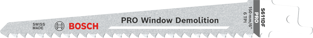 Bosch PRO Window Demolition S611DF blade for demolition.