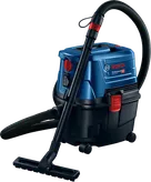 Bosch GAS 15 PS wet/dry extractor with 10L container.