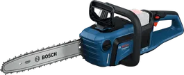 Bosch GKE 18V-40 chainsaw with cordless design.