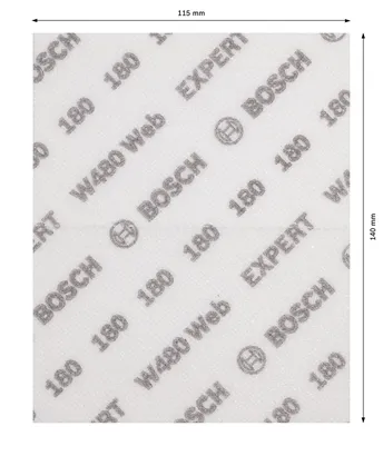 Bosch EXPERT W480 Web hand sanding sheet 115x140mm G180.