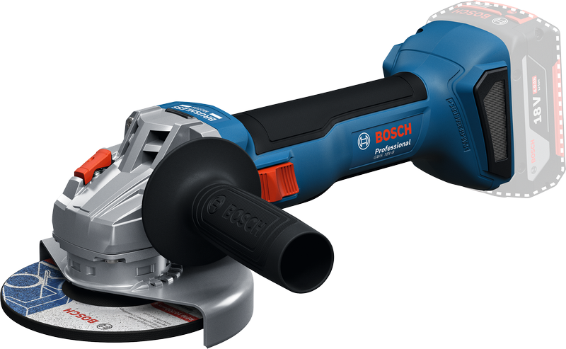Bosch GWS 18V-8 cordless angle grinder.