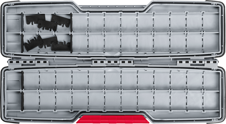 PRO Tough Box Large for Accessories, 50 x 120 x 355 mm Bosch PRO Tough Box Large accessory case, 355 mm wide.