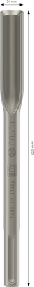 PRO SDS max Hollow Gouging Bosch PRO SDS max Hollow Gouging Chisel, 26 x 300 mm