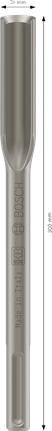 PRO SDS max Hollow Gouging Chisel, 26 x 300 mm Bosch PRO SDS max Hollow Gouging Chisel, 26 x 300 mm.