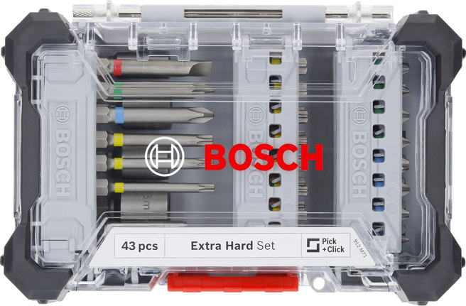 Bosch extra hard screwdriver bit set 43 pcs.