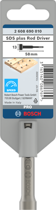 PRO SDS plus Rod Driver, 58 mm Bosch SDS plus Rod Driver 58 mm.