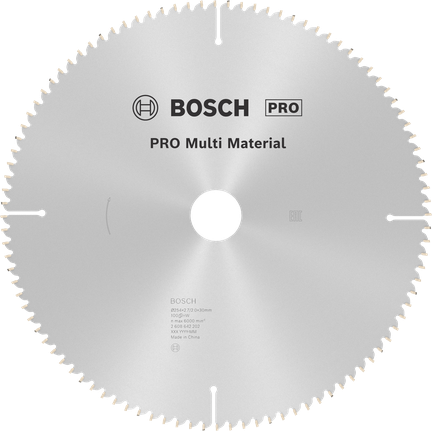 PRO Multi Material Circular Saw Blade, 254 x 2.7 x 30 mm PRO Multi Material Circular Saw Blade, 254 x 2.7 x 30 mm