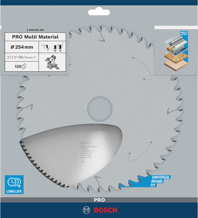 PRO Multi Material Circular Saw Blade, 254 x 2.7 x 30 mm PRO Multi Material Circular Saw Blade, 254 x 2.7 x 30 mm