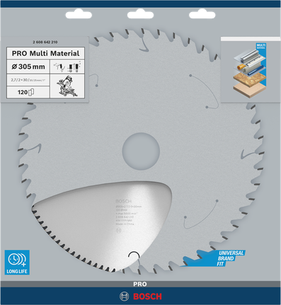 PRO Multi Material Circular Saw Blade, 305 x 2.7 x 30 mm PRO Multi Material Circular Saw Blade, 305 x 2.7 x 30 mm