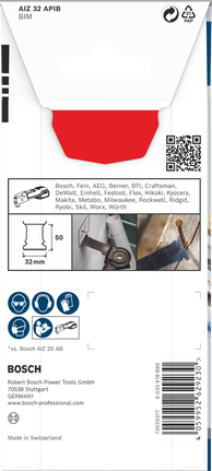 PRO AIZ 32 APIB Plunge Cut Blade, 32 x 50 mm Bosch PRO AIZ 32 APIB plunge cut blade 32×50mm.