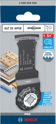 PRO AIZ 32 APIB Plunge Cut Blade, 32 x 50 mm Bosch PRO AIZ 32 APIB 3/8″ plunge cut blade.