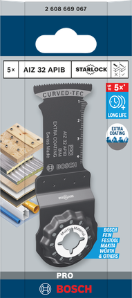 PRO AIZ 32 APIB Plunge Cut Blade, 32 x 50 mm, 5 pcs Bosch PRO AIZ 32 APIB plunge cut blade 32×50mm 5 pcs.