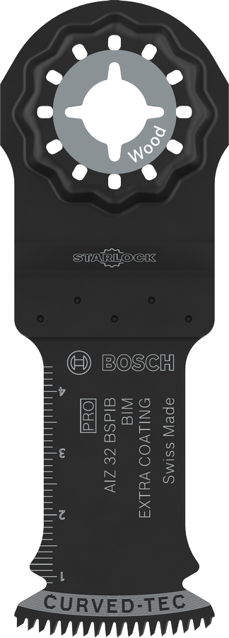 Bosch PRO AIZ 32 BSPIB multitool blade for wood cutting.