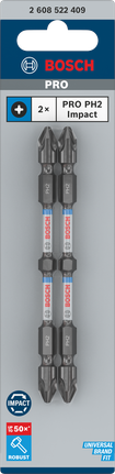Bosch PRO PH2 110 mm double-ended impact bits.