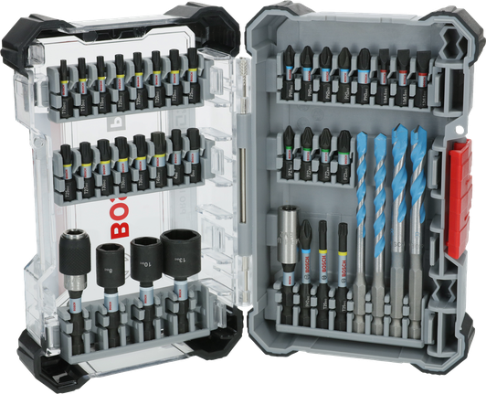 Bosch PRO Impact Mixed Set 40 pcs with bits and drill bits.